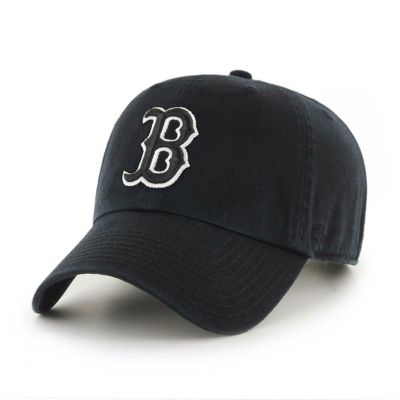 MLB レッドソックス キャップ Clean Up Cap 47Brand ブラック ホワイト