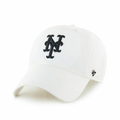 MLB メッツ キャップ Clean Up Cap 47Brand ホワイト ブラック