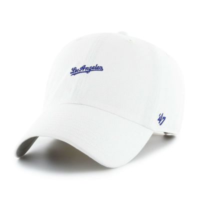 MLB ドジャース キャップ Base Runner Script Clean Up Cap 47Brand ホワイト