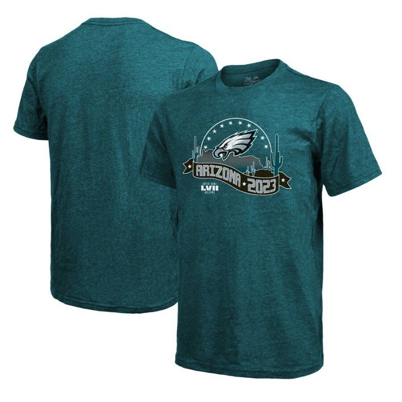 NFL イーグルス Tシャツ 第57回 スーパーボウル 進出記念 Tri-Blend Desert T-Shirt マジェスティック/Majestic  ミッドナイトグリーン | セレクション | MLB NBA NFL プロ野球グッズ専門店 公式オンラインストア