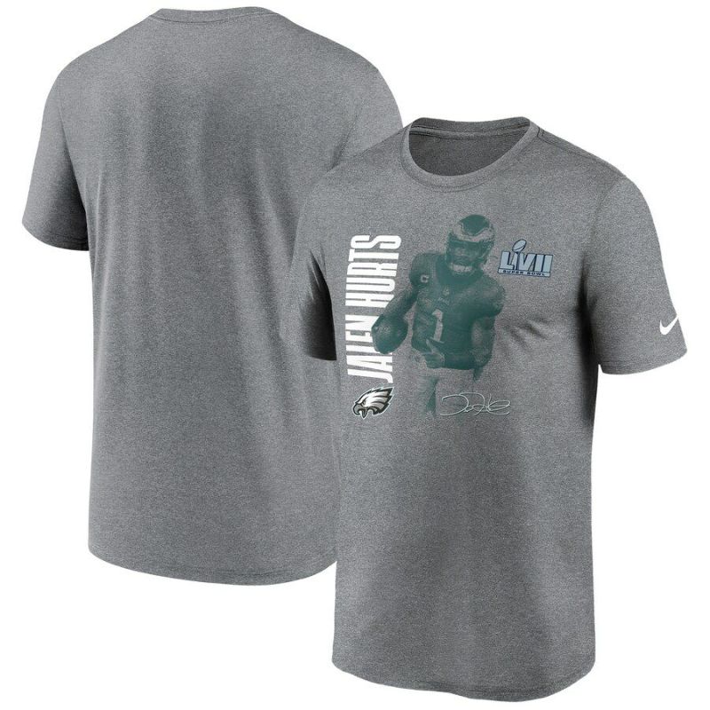 NFL ジェイレン・ハーツ イーグルス Tシャツ 第57回 スーパーボウル 進出記念 Graphic T-Shirt ナイキ/Nike ヘザーグレー  | セレクション | MLB NBA NFL プロ野球グッズ専門店 公式オンラインストア