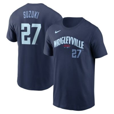 MLB 鈴木誠也 カブス Tシャツ City Connect シティーコネクト ネーム＆ナンバー T-Shirt 23wbsf ナイキ/Nike ネイビー