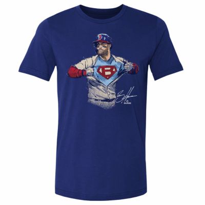MLB ブライス・ハーパー フィリーズ Tシャツ Philadelphia Super Bryce T-Shirt 500Level ロイヤルブルー