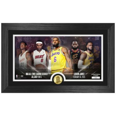 NBA レブロン・ジェームズ グッズ ブロンズコイン フォト All-Time Leading Scorer Through the Years 歴代最多得点 Highland Mint