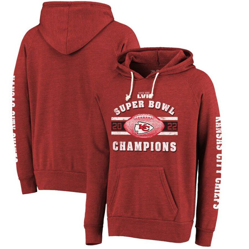 NFL チーフス Tシャツ 第57回 スーパーボウル 優勝記念 Always Champs Tri-Blend Pullover Hoodie  マジェスティック/Majestic レッド | セレクション | MLB NBA NFL プロ野球グッズ専門店 公式オンラインストア