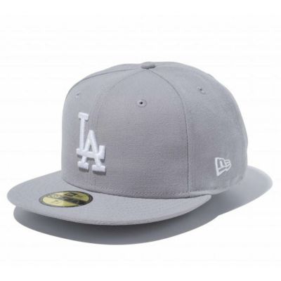 MLB ドジャース キャップ 59FIFTY Custom カラー Cap ニューエラ/New Era グレー/ホワイト【nejp】