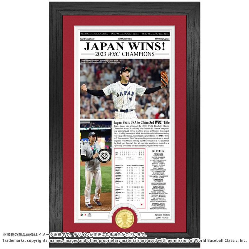 WBC 大谷翔平 侍ジャパン ブロンズコイン フォトミント 2023 World Baseball Classic 優勝記念 Front Page  News The Highland Mint | セレクション | MLB NBA NFL プロ野球グッズ専門店 公式オンラインストア