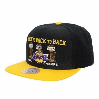 NBA レイカーズ キャップ HWC 2000-03 チャンピオン スナップバック ミッチェル＆ネス/Mitchell & Ness ブラック/ゴールド