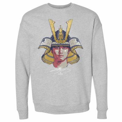 MLB 大谷翔平 エンゼルス スウェット トレーナー 侍 Samurai 兜 甲冑 Los angeles Sweatshirt 500Level ヘザーグレー
