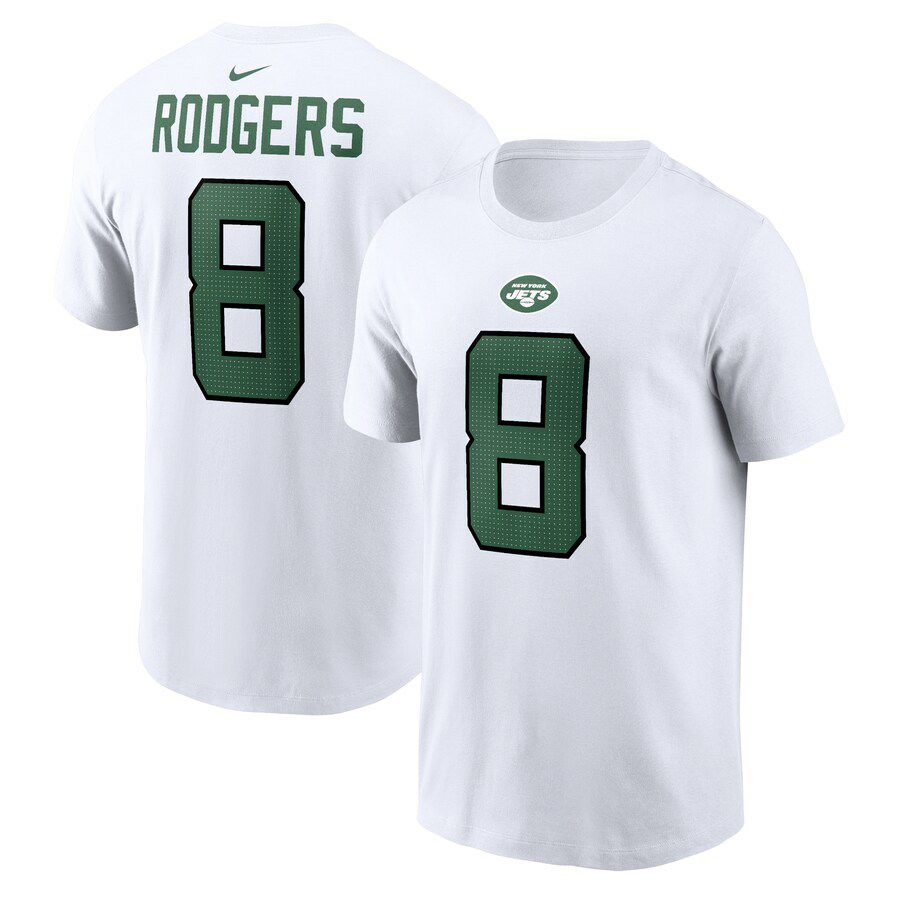 NFL アーロン・ロジャース ジェッツ Tシャツ Player ネーム＆ナンバー 