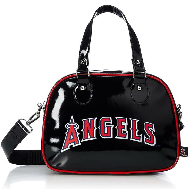 MLB エンゼルス ボストンバッグ バッグ エナメル Enamel Bostonbag イーカム/E-come ブラック | セレクション | MLB  NBA NFL プロ野球グッズ専門店 公式オンラインストア