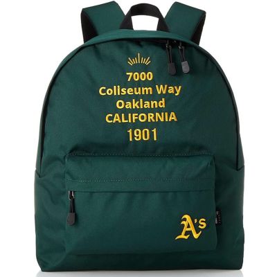 MLB アスレチックス バックパック バッグ リュック STREET DAYPACK イーカム/E-come グリーン