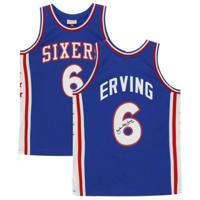 NBA Julius Erving #32 76ers 直筆サイン 1982-83 スウィングマン