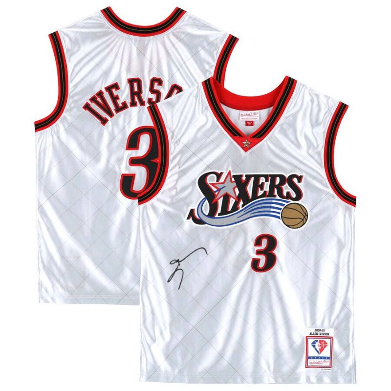 NBA アレン・アイバーソン 76ers 直筆サイン Platinum 2000-2001 75周年 スウィングマンジャージ  ミッチェル＆ネス/Mitchell & Ness | セレクション | MLB NBA NFL プロ野球グッズ専門店 公式オンラインストア