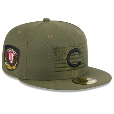 MLB カブス キャップ 2023 アームドフォースデー On-Field 59FIFTY Fitted Hat ニューエラ/New Era グリーン
