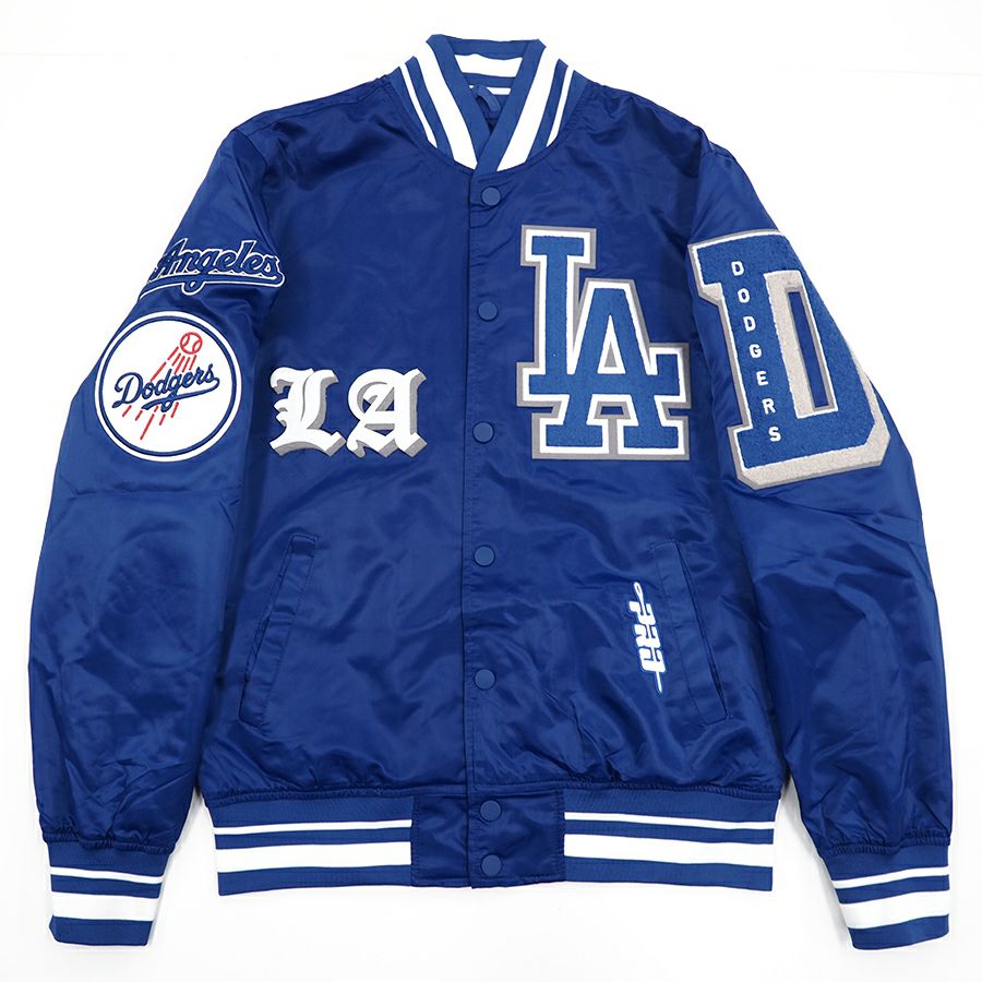 MLB ドジャース ジャケット Old English サテン Jacket Pro Standard 
