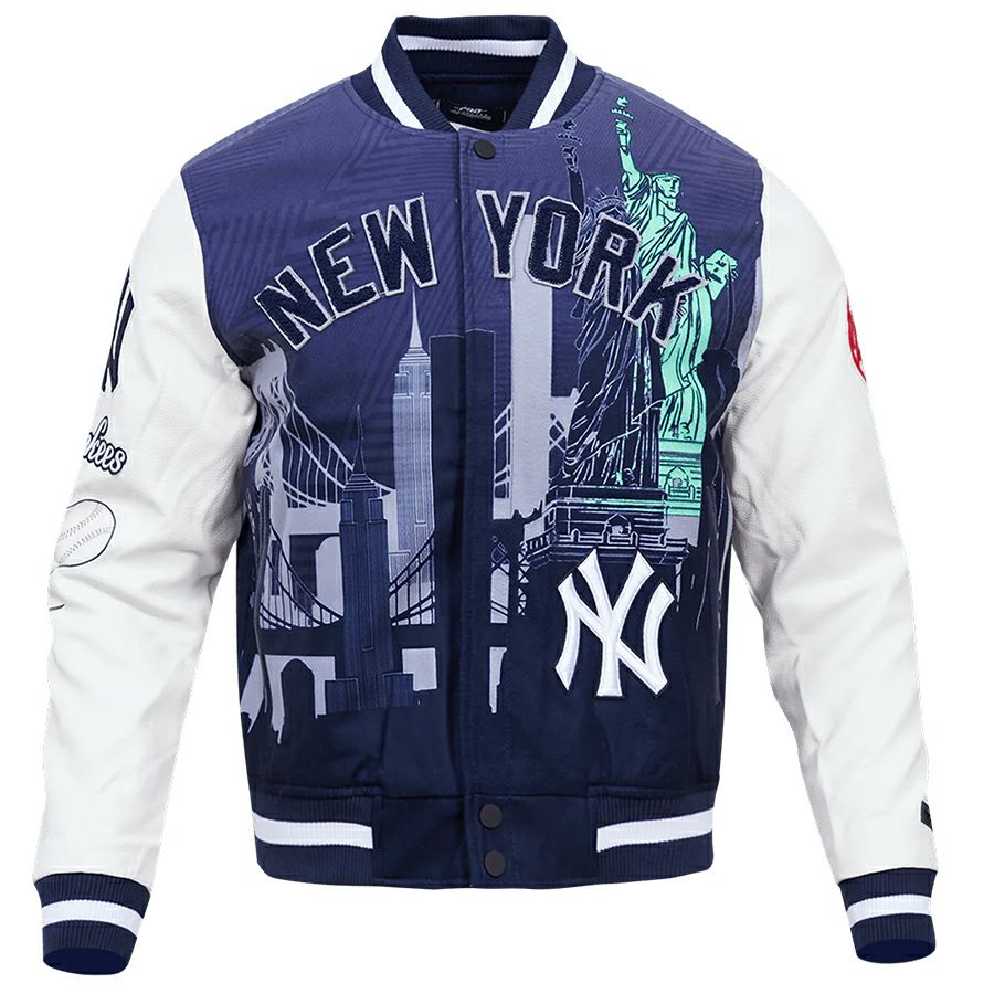MLB ヤンキース ジャケット Old English サテン Jacket Pro Standard  