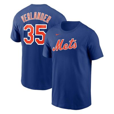 Nike Men's New York Mets Max Scherzer #21 Blue T-Shirt