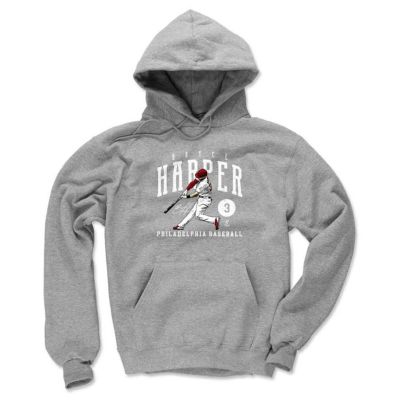 MLB ブライス・ハーパー フィリーズ パーカー Bryce Harper Game WHT Hoody 500Level グレー