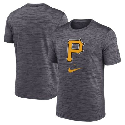 MLB パイレーツ Tシャツ ロゴ ベロシティ Short Sleeve Tee ナイキ/Nike ブラックヘザー