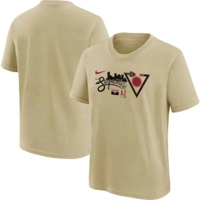 MLB ダイヤモンドバックス Tシャツ シティーコネクト Tri-Blend Short Sleeve Triblend Tee ナイキ/Nike ゴールド