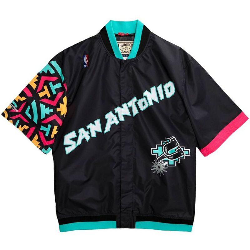 NBA スパーズ ジャケット オーセンティック ワームアップ 1996 ミッチェル＆ネス/Mitchell & Ness ブラック | セレクション  | MLB NBA NFL プロ野球グッズ専門店 公式オンラインストア