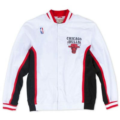 NBA シカゴ・ブルズ ジャケット オーセンティック ワームアップ  1992-93 ミッチェル＆ネス/Mitchell & Ness ホワイト
