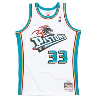 NBA グラント・ヒル ピストンズ ユニフォーム スウィングマン Jersey ミッチェル＆ネス/Mitchell & Ness ホワイト(1998-99)