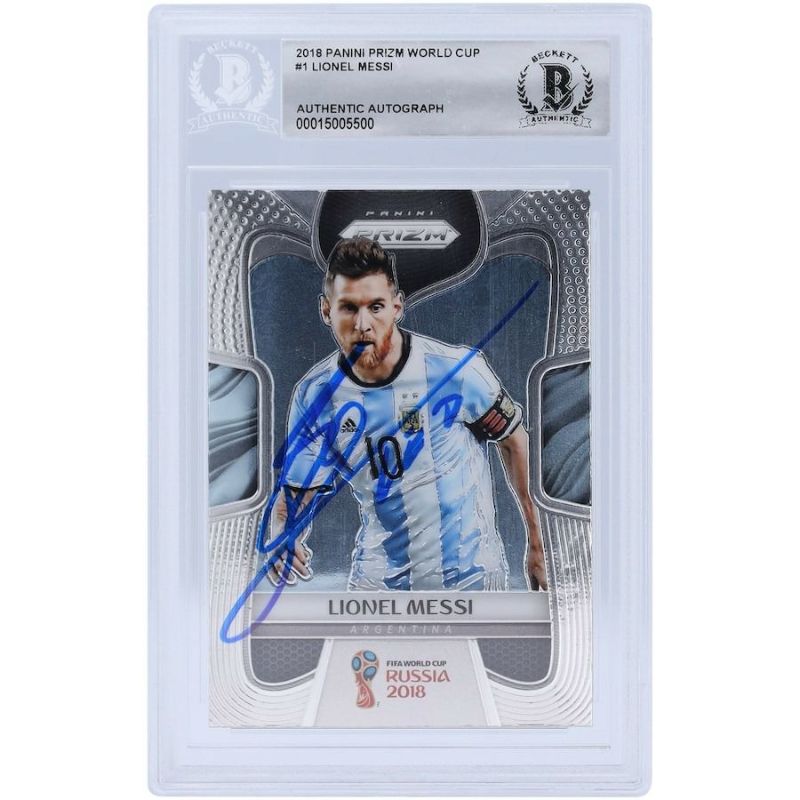 リオネル・メッシ Panini Prizm W杯 直筆サインカード 