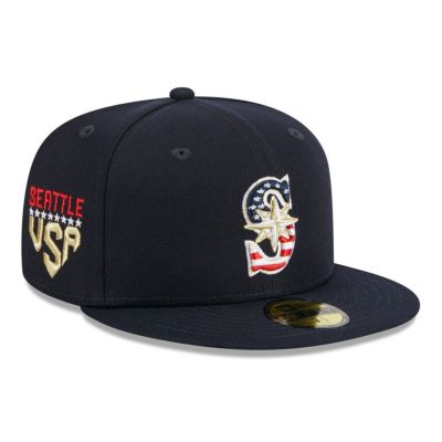 MLB マリナーズ キャップ 2023 独立記念日 4th of July 59FIFTY Fitted ニューエラ/New Era ネイビー