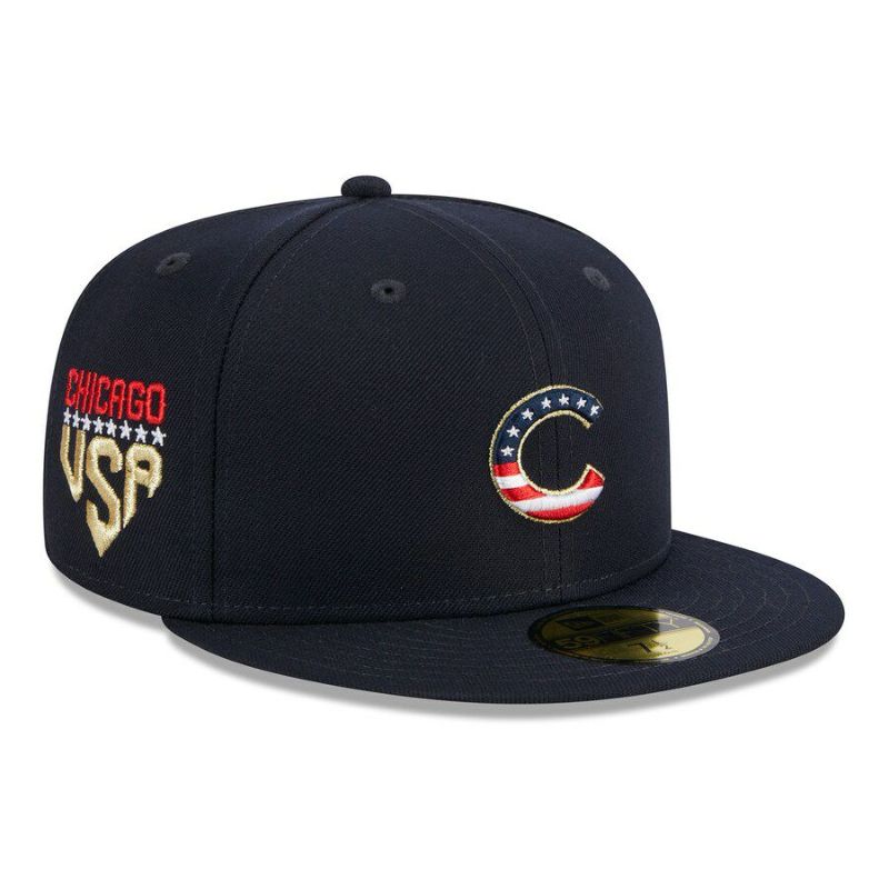 MLB カブス キャップ 2023 独立記念日 4th of July 59FIFTY Fitted ニューエラ/New Era ネイビー |  セレクション | MLB NBA NFL プロ野球グッズ専門店 公式オンラインストア