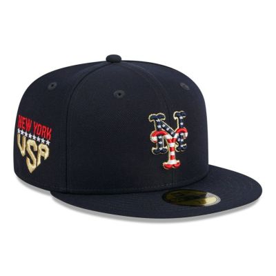 MLB メッツ キャップ 2023 独立記念日 4th of July 59FIFTY Fitted ニューエラ/New Era ネイビー