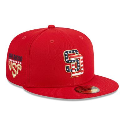 MLB パドレス キャップ 2023 独立記念日 4th of July 59FIFTY Fitted ニューエラ/New Era レッド