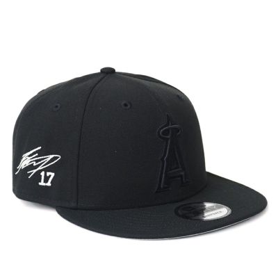 MLB 大谷翔平 エンゼルス キャップ Black on Black 59FIFTY Fitted Cap