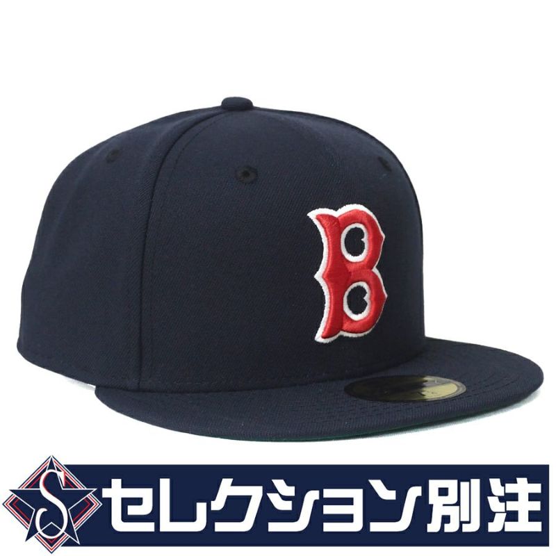 MLB レッドソックス キャップ 【セレクション別注】クーパーズタウンコレクション 59FIFTY 1946-53 Logo ニューエラ/New Era  ネイビー | セレクション | MLB NBA NFL プロ野球グッズ専門店 公式オンラインストア