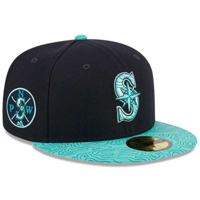 MLB マリナーズ キャップ オールスターゲーム2023 Printvisor 59FIFTY  ニューエラ/New Era ネイビー/エメラルドグリーン