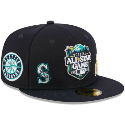 MLB マリナーズ キャップ オールスターゲーム2023 Multi-Patch 59FIFTY Fitted Hat ニューエラ/New Era ネイビー/エメラルドグリーン