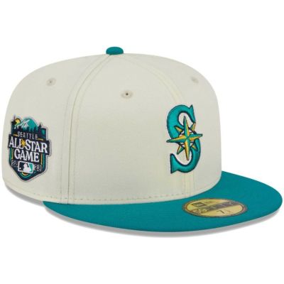 MLB マリナーズ キャップ オールスターゲーム2023 Chrome 59FIFTY Fitted Hat ニューエラ/New Era ホワイト/エメラルドグリーン