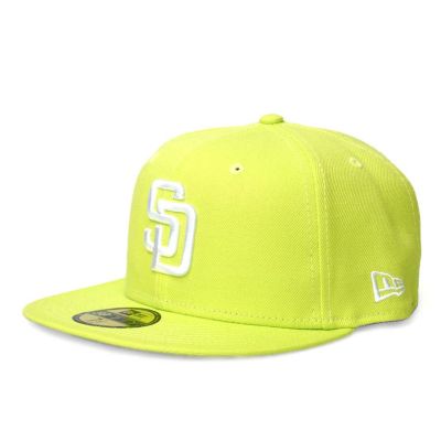 MLB パドレス キャップ 59FIFTY Fitted Hat ニューエラ/New Era サイバーグリーン ホワイト