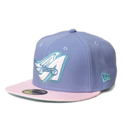 MLB エンゼルス キャップ 50周年記念 59FIFTY Fitted Hat 50th Anniversary ニューエラ/New Era ラベンダー ピンク