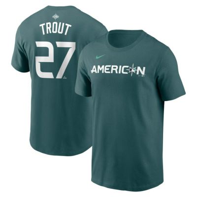 MLB マイク・トラウト エンゼルス Tシャツ オールスターゲーム2023 ネーム＆ナンバー T-Shirt ナイキ/Nike ティール