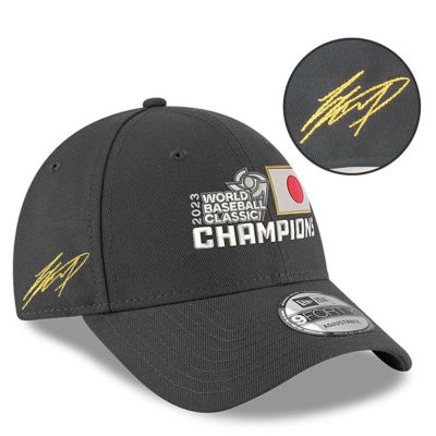 Men's New Era Black Japan Baseball 2023 World Classic Champions Locker Room Replica 9FORTY Adjustable Hat