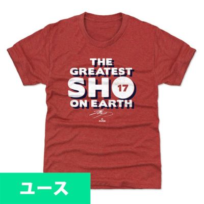 MLB 大谷翔平 エンゼルス Tシャツ キッズ ユース The Greatest Sho WHT 500Level レッド