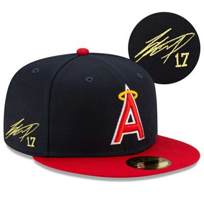MLB 大谷翔平 カリフォルニア・エンゼルス キャップ サイン刺繍 クーパーズタウン 1970s 59FIFTY (ゴールドサイン)  ニューエラ/New Era