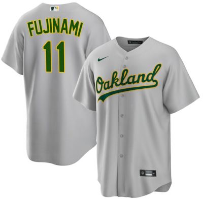 MLB 藤浪晋太郎 アスレチックス ユニフォーム Player Replica Jersey 球場限定 ナイキ/Nike ロード グレー