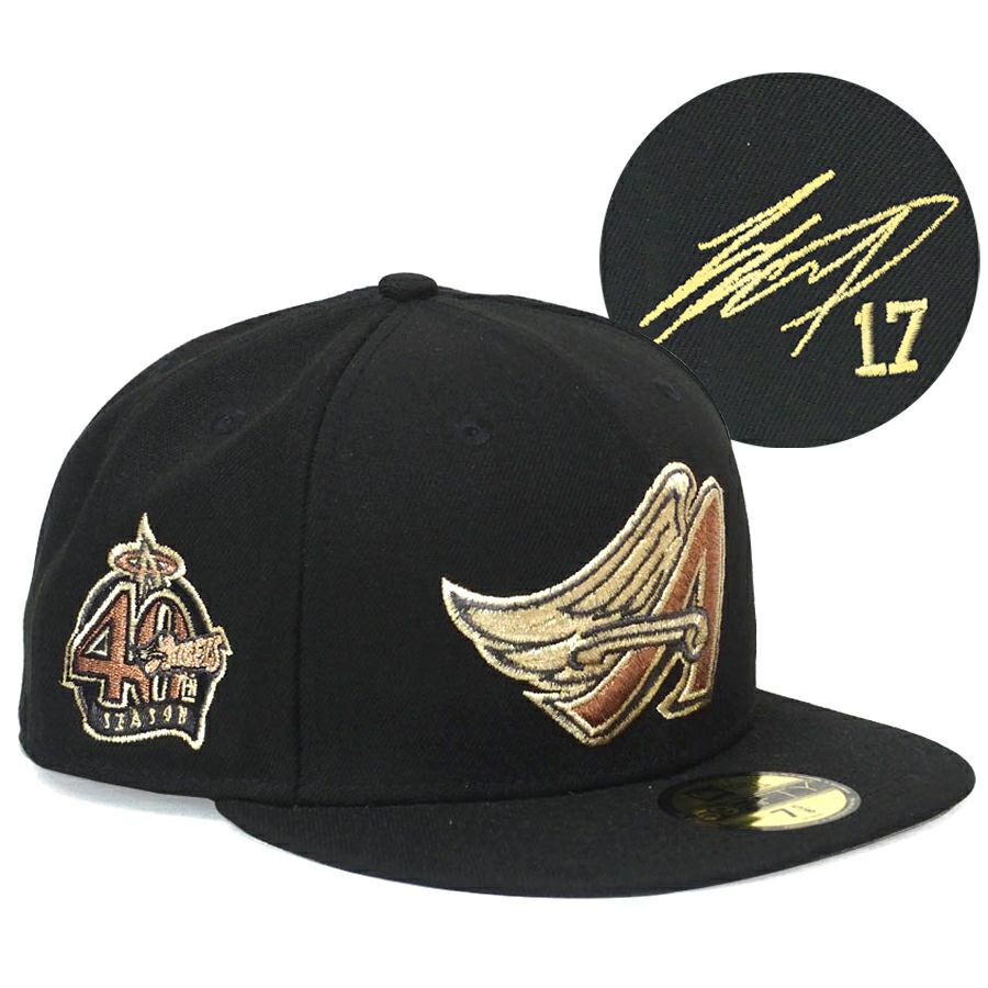 MLB 大谷翔平 エンゼルス キャップ サイン刺繍 40周年記念 59FIFTY 