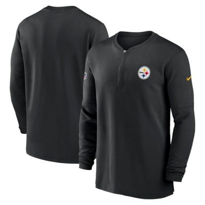 NFL スティーラーズ ジャケット 2023 サイドライン Performance Long Sleeve Quarter-Zip Top ナイキ/Nike ブラック