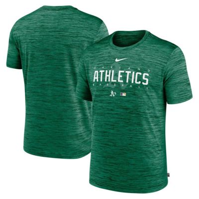 MLB アスレチックス Tシャツ ドライフィット ヴェロシティ プラクティス Short Sleeve Tee ナイキ/Nike Clover