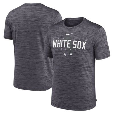 MLB ホワイトソックス Tシャツ ドライフィット ヴェロシティ プラクティス Short Sleeve Tee ナイキ/Nike Black Heather