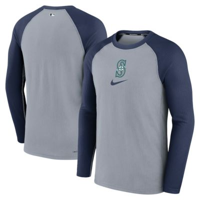 MLB マリナーズ Tシャツ ドライフィット Game Long Sleeve Top ナイキ/Nike Cloud Grey